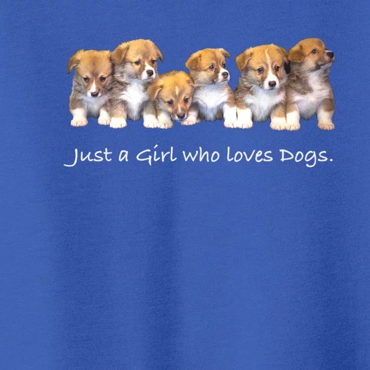 Just A Who Loves Dogs Funny For Dog Trainer Meaningful Gift Toddler T-Shirt