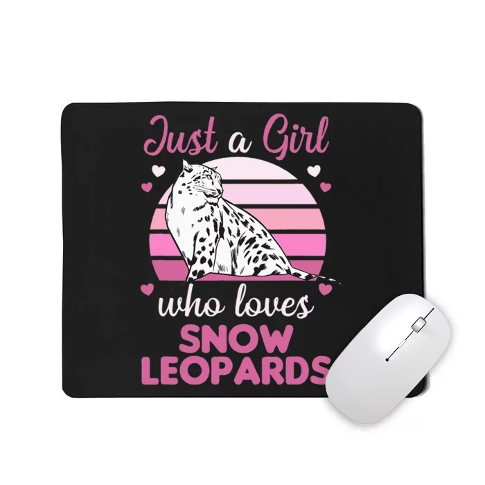 Just A  Who Loves Snow Leopards Mousepad