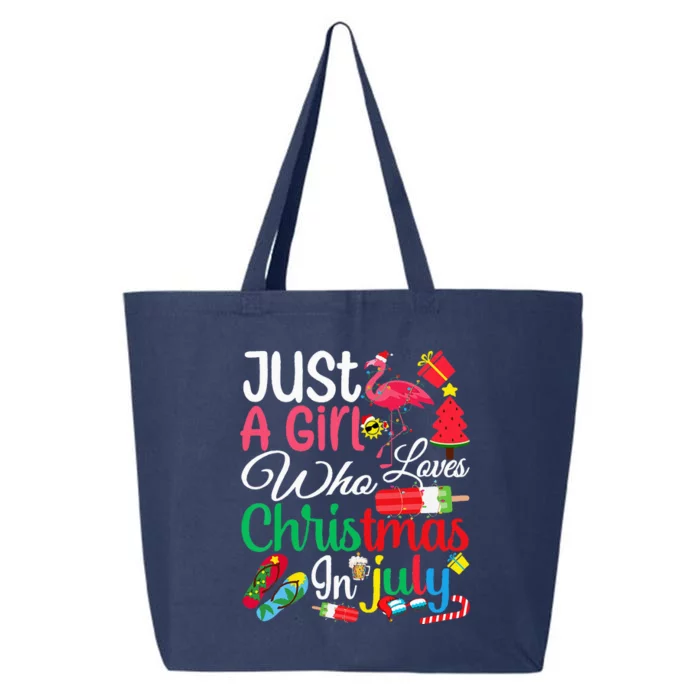 Just A Who Loves Christmas In July Women Summer 25L Jumbo Tote