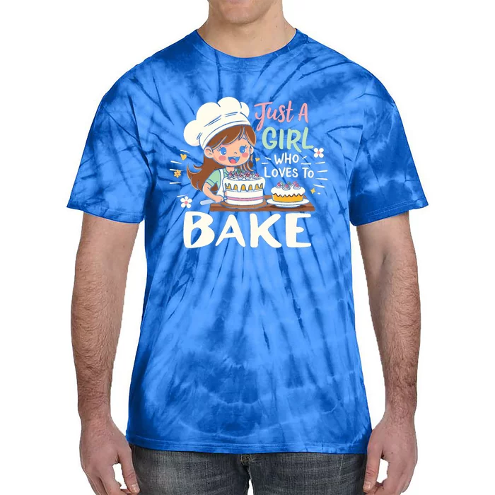 Just A Who Loves To Bake Cute Baking Graphic Cool Gift Tie-Dye T-Shirt