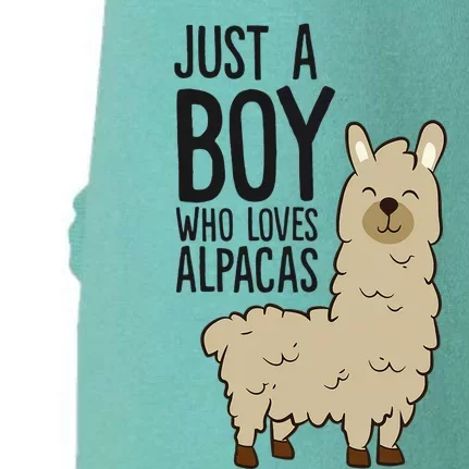 Just a Who Loves Alpacas Funny Alpaca Doggie 3-End Fleece Hoodie