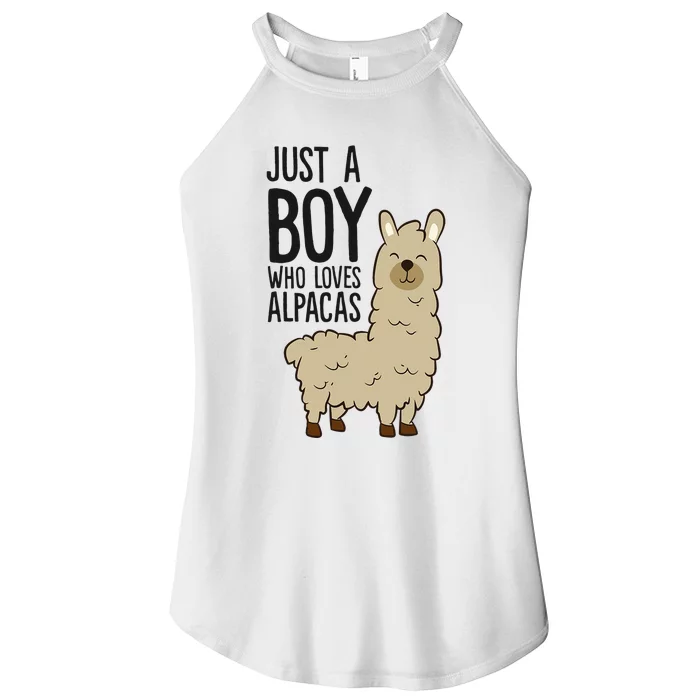 Just a Who Loves Alpacas Funny Alpaca Women’s Perfect Tri Rocker Tank