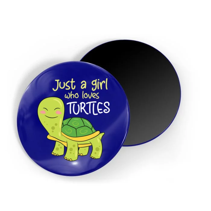 Just A Who Loves Turtles Sea Turtle Gift Magnet