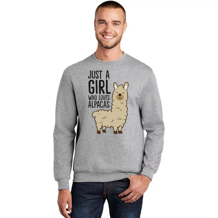 Just a Who Loves Alpacas Funny Alpaca Tall Sweatshirt