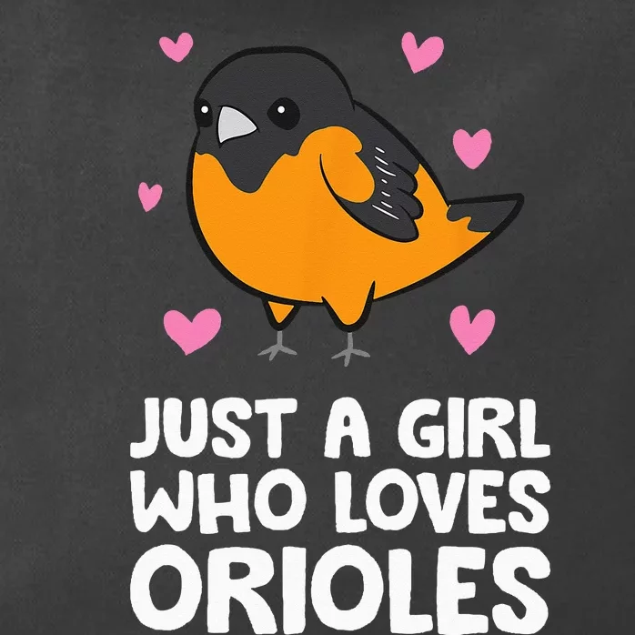 Just a Who Loves Orioles Zip Tote Bag