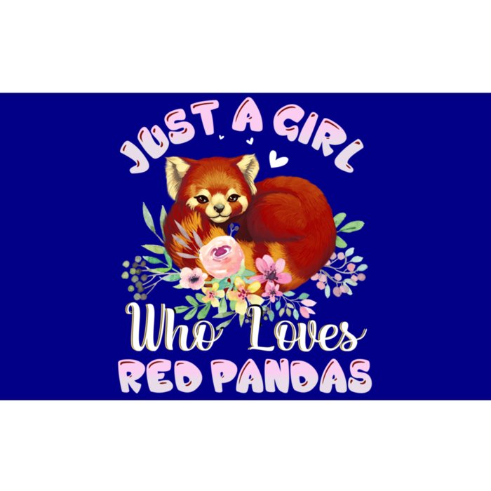 Just A Who Loves Red Pandas Cute Gift Bumper Sticker