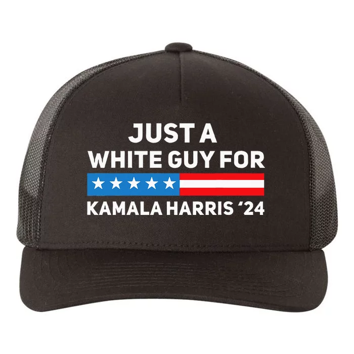 Just A White Guy For Kamala Harris 2024 President Election Yupoong Adult 5-Panel Trucker Hat