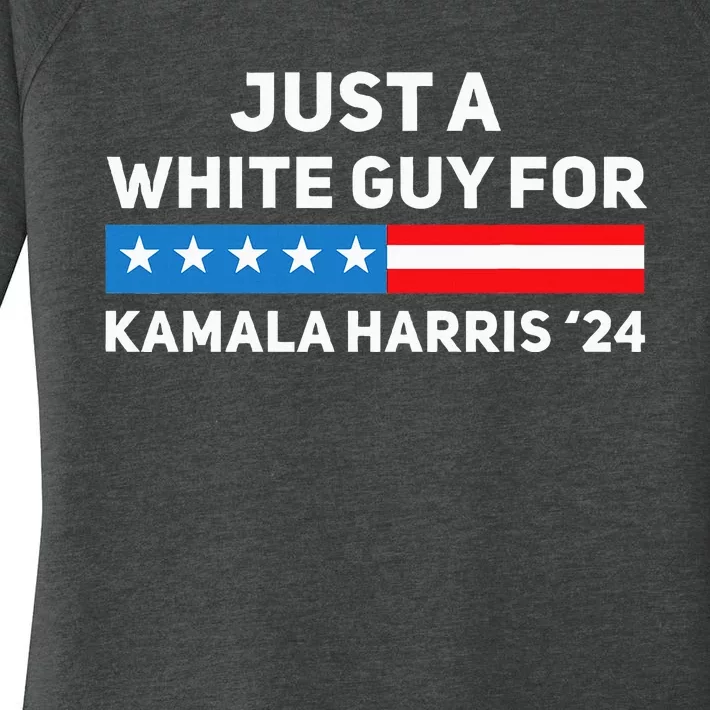 Just A White Guy For Kamala Harris 2024 President Election Women's Perfect Tri Tunic Long Sleeve Shirt