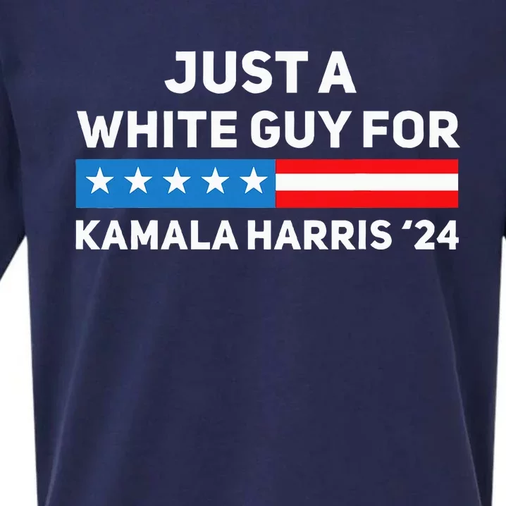 Just A White Guy For Kamala Harris 2024 President Election Sueded Cloud Jersey T-Shirt