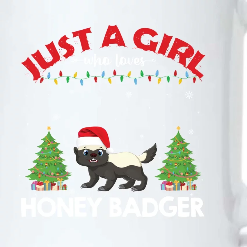 Just A Who Loves Honey Badger Ugly Christmas Sweater Meaningful Gift Black Color Changing Mug