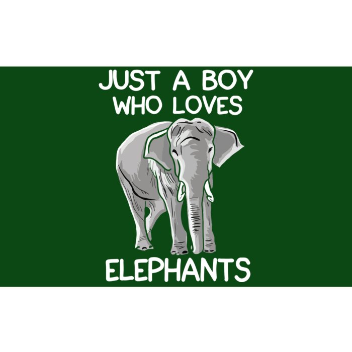 Just A Who Loves Elephants Funny Elephant Lover Bumper Sticker