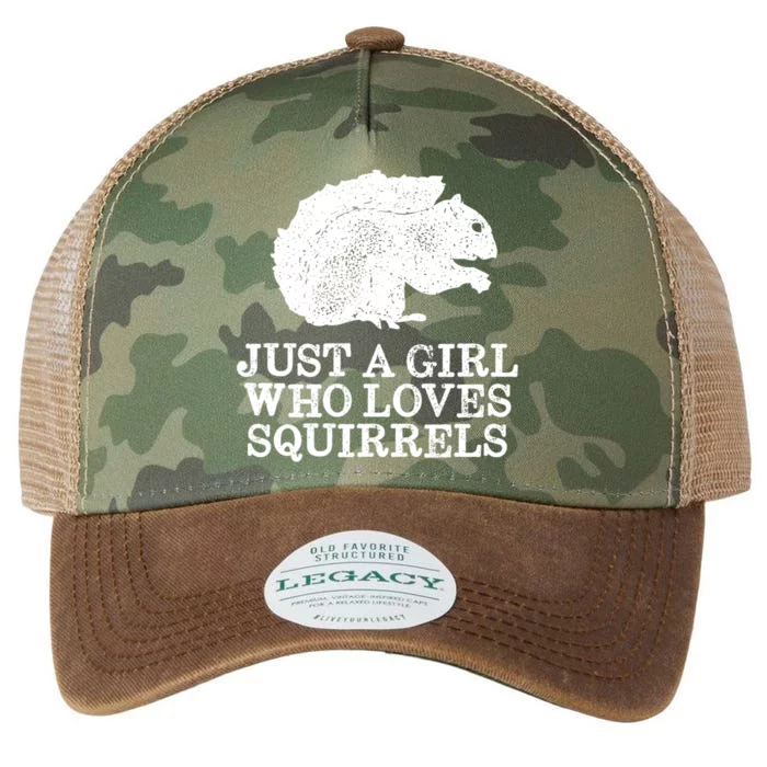 Just A Who Loves Squirrels Gift Legacy Tie Dye Trucker Hat