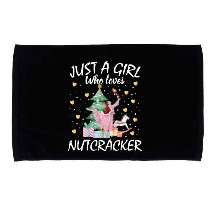 Just A Who Loves Nutcrackers Christmas Ballet Funny Gift Microfiber Hand Towel