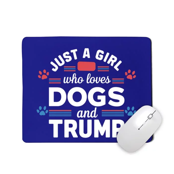 Just A Who Loves Dogs And Trump Funny Gift Dog Lover Gift Mousepad