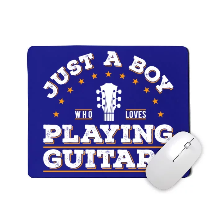 Just A Who Loves Playing Guitar Lover Cool Musician Tee Gift Mousepad