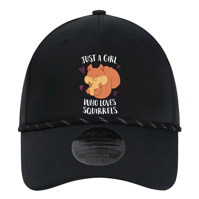 Just A Who Loves Squirrels Cute Squirrel Gift Performance The Dyno Cap