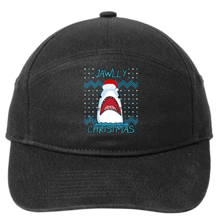 Jawlly Christmas Ugly 7-Panel Snapback Hat