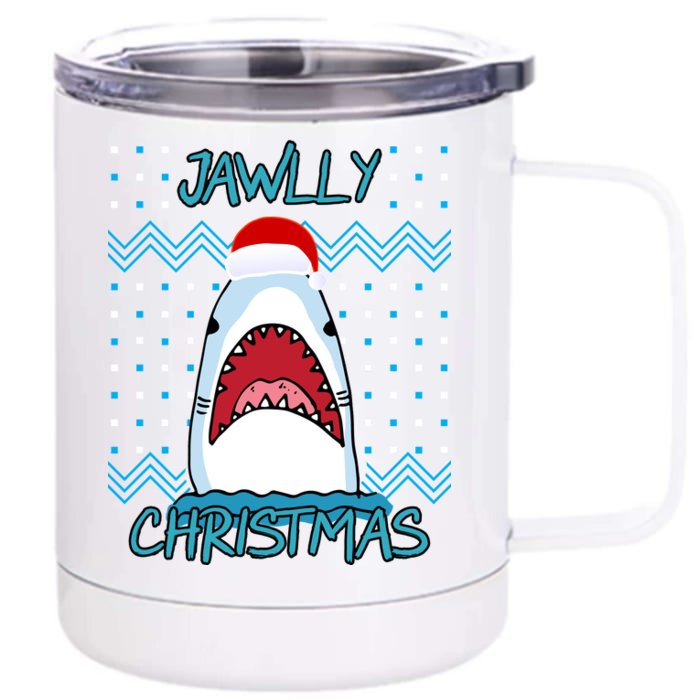 Jawlly Christmas Ugly Front & Back 12oz Stainless Steel Tumbler Cup