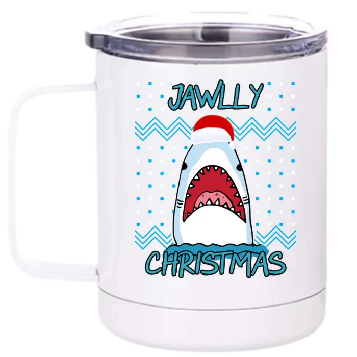 Jawlly Christmas Ugly Front & Back 12oz Stainless Steel Tumbler Cup