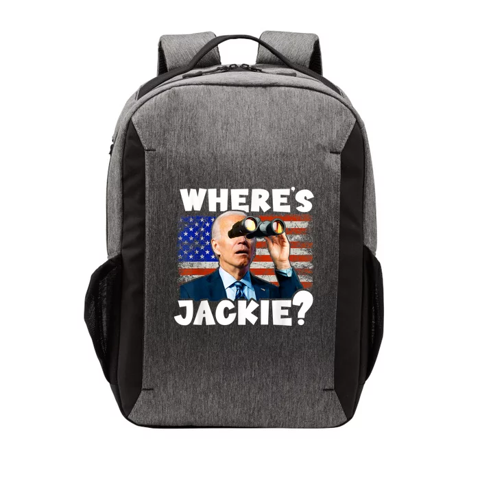 Jackie Are You Here Where's Jackie Funny Anti Joe Biden Vector Backpack