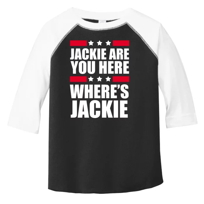 Jackie Are You Here Where's Jackie Toddler Fine Jersey T-Shirt