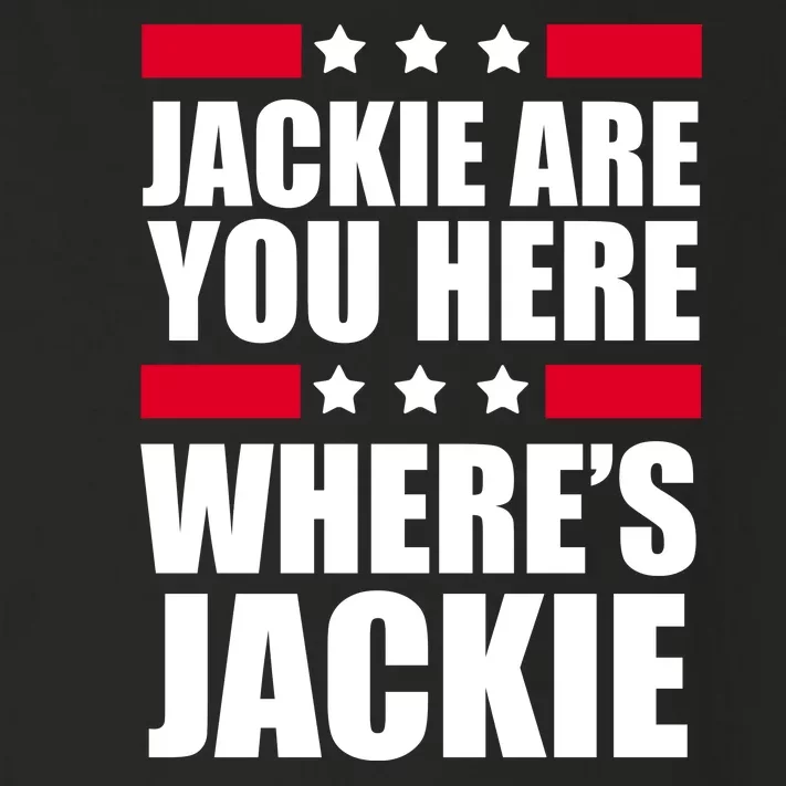 Jackie Are You Here Where's Jackie Toddler Long Sleeve Shirt