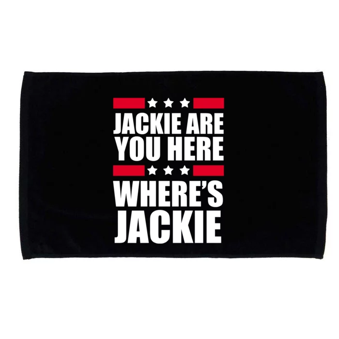 Jackie Are You Here Where's Jackie Microfiber Hand Towel