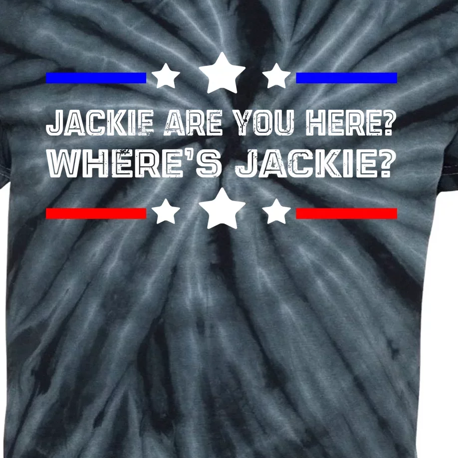 Jackie Are You Here Where's Jackie Funny Meme Kids Tie-Dye T-Shirt