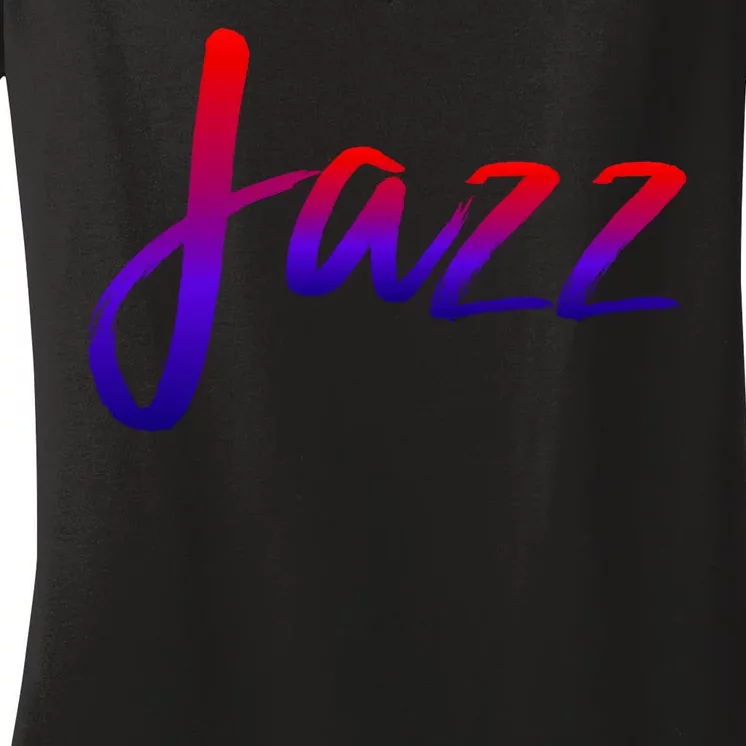 Jazz Women's V-Neck T-Shirt