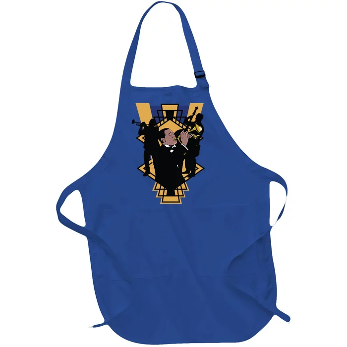 Jazz Band Full-Length Apron With Pocket