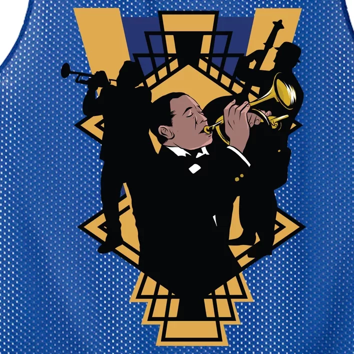 Jazz Band Mesh Reversible Basketball Jersey Tank