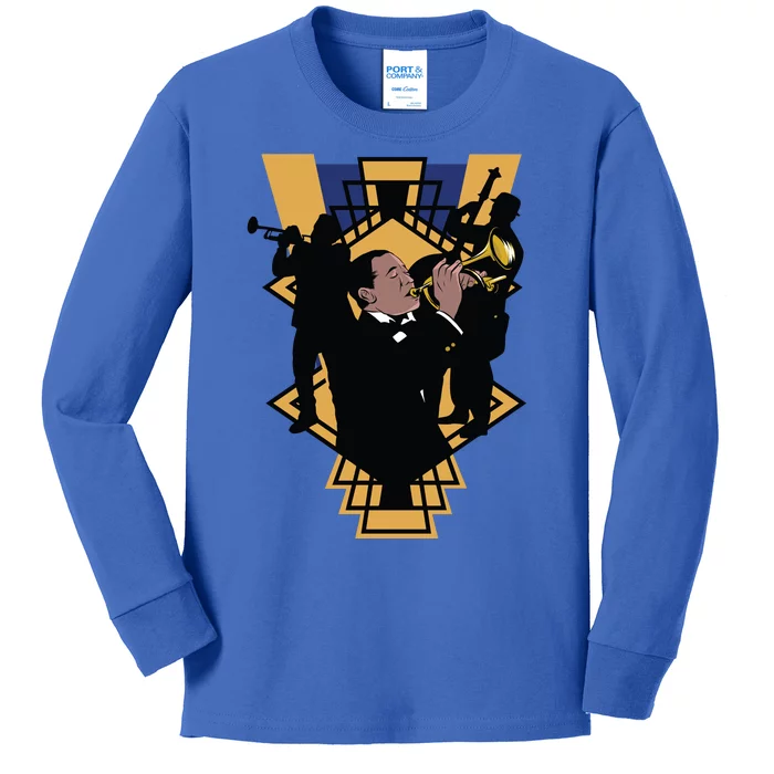 Jazz Band Kids Long Sleeve Shirt