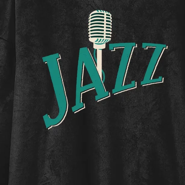 Jazz Microphone Hooded Wearable Blanket