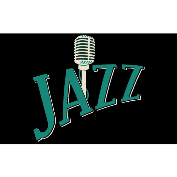 Jazz Microphone Bumper Sticker