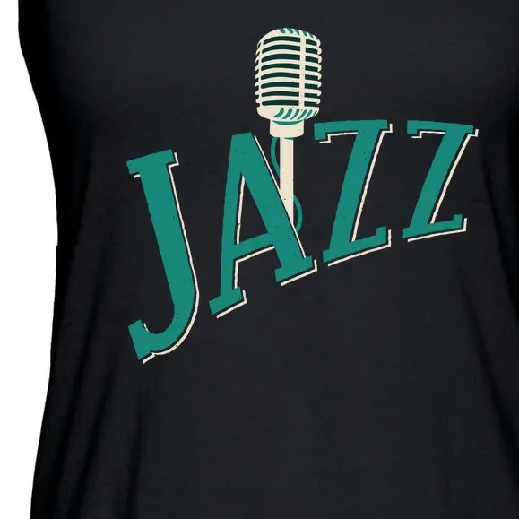 Jazz Microphone Ladies Essential Flowy Tank