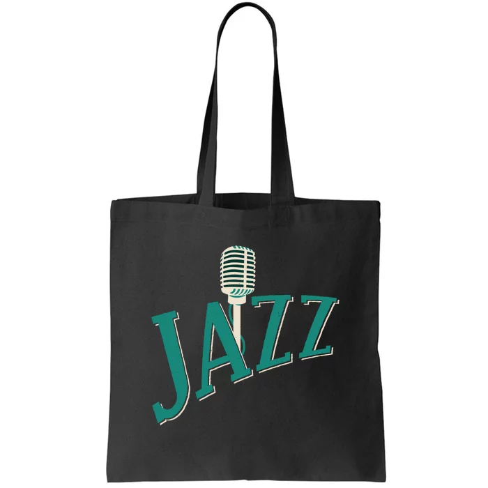 Jazz Microphone Tote Bag