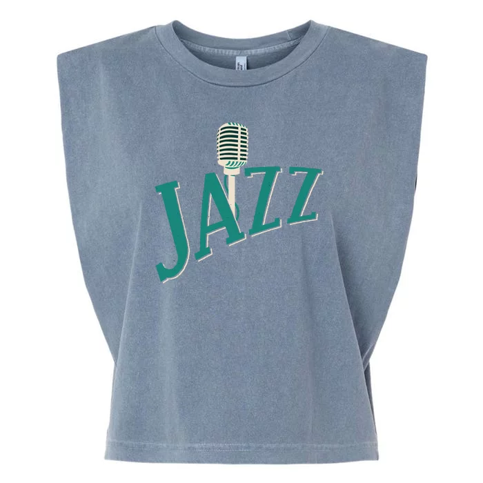 Jazz Microphone Garment-Dyed Women's Muscle Tee