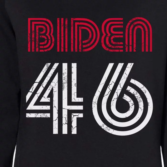 Joe Biden 46 46th President Usa America Retro Style Cool Gift Womens California Wash Sweatshirt