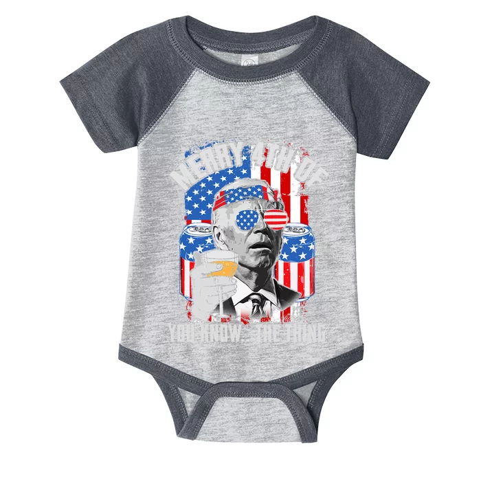 Joe Biden 4th Of July Shirt Infant Baby Jersey Bodysuit