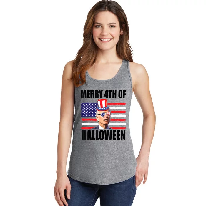 Joe Biden 4th Of July Men Tee Funny Merry 4th Of Halloween Ladies Essential Tank