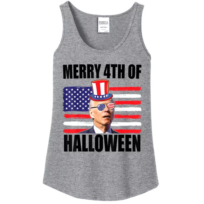 Joe Biden 4th Of July Men Tee Funny Merry 4th Of Halloween Ladies Essential Tank