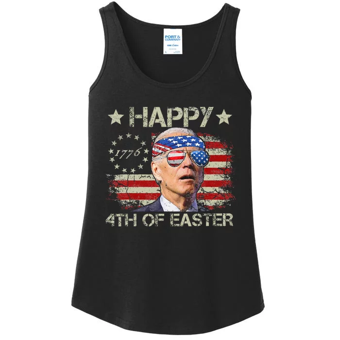 Joe Biden 4th Of July Happy 4th Of Easter Us Flag Ladies Essential Tank