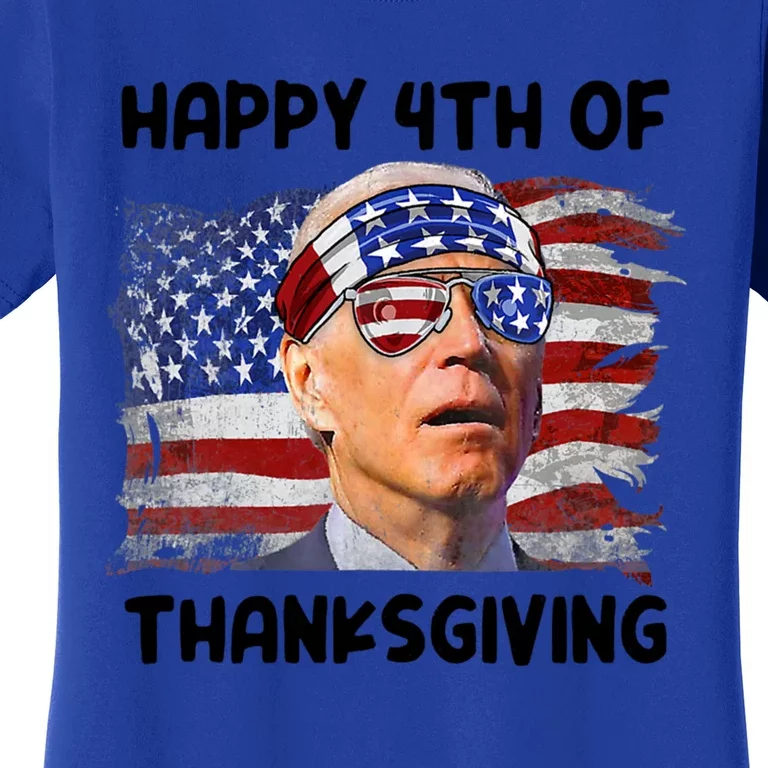 Joe Biden 4th Of July Happy 4th Of Thanksgiving Gift Women's T-Shirt