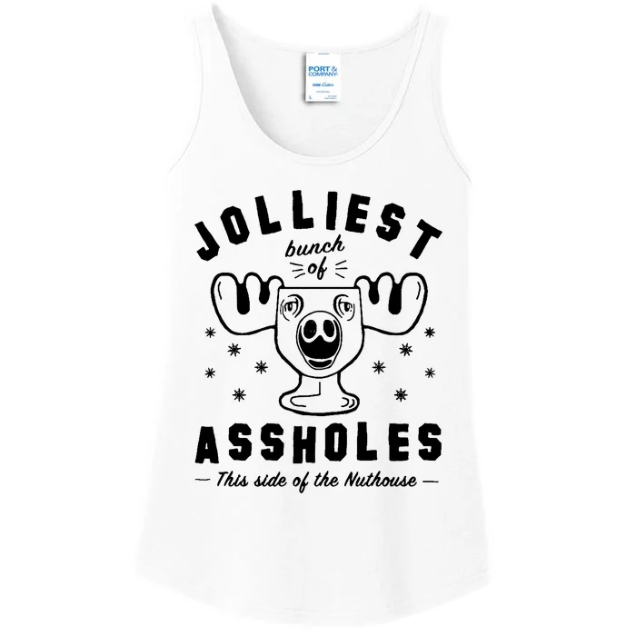 Jolliest Bunch Assholes Nuthouse Ladies Essential Tank