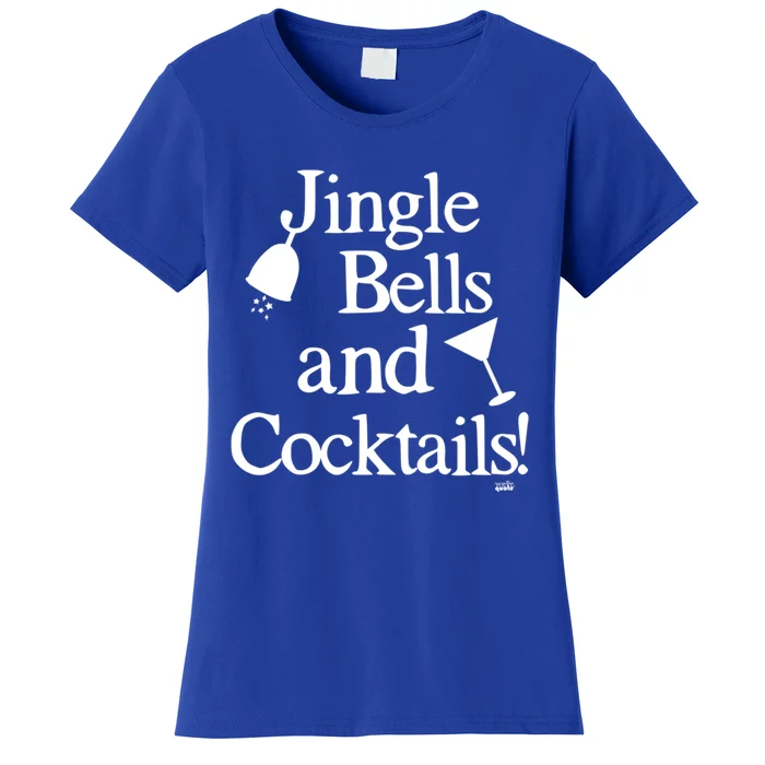 Jingle Bells And Cocktails Christmas Cool Gift Women's T-Shirt