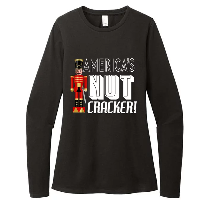 Joe Biden America's Nut Cracker Funny Womens CVC Long Sleeve Shirt