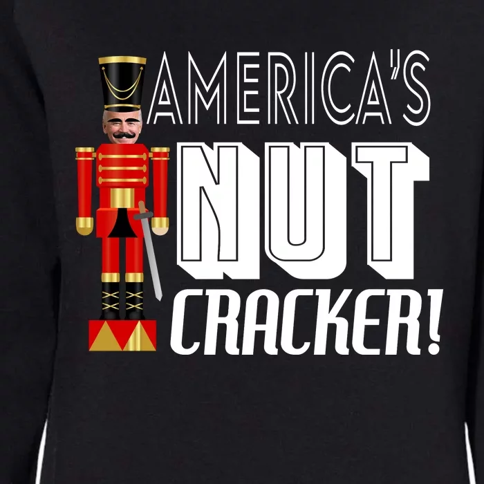 Joe Biden America's Nut Cracker Funny Womens California Wash Sweatshirt