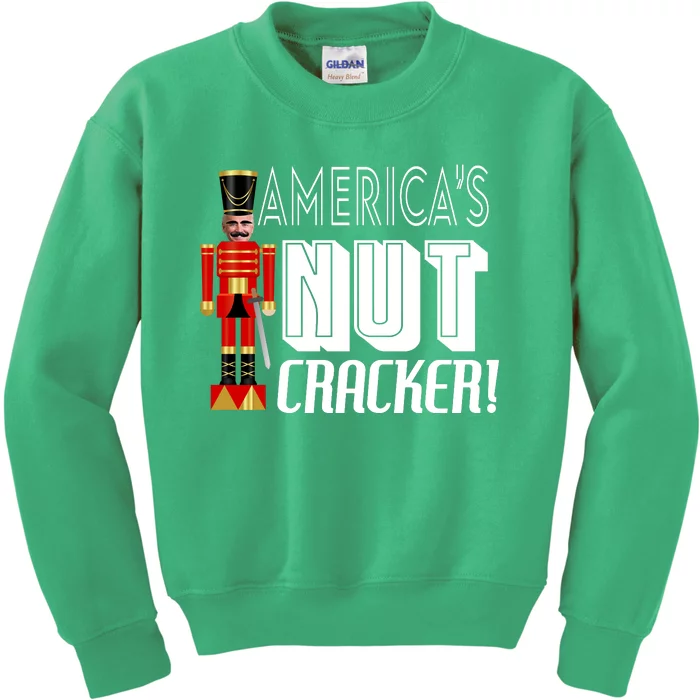 Joe Biden America's Nut Cracker Funny Kids Sweatshirt