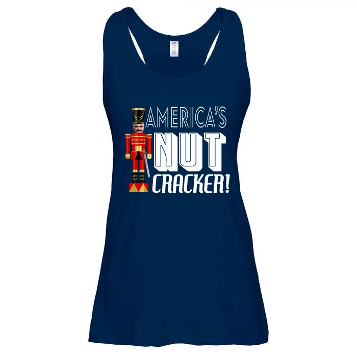 Joe Biden America's Nut Cracker Funny Ladies Essential Flowy Tank