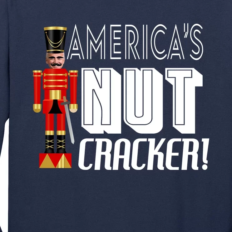 Joe Biden America's Nut Cracker Funny Tall Long Sleeve T-Shirt